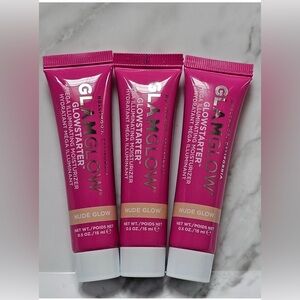 x3 GLAMGLOW GLOWSTARTER Nude glow 15ml each